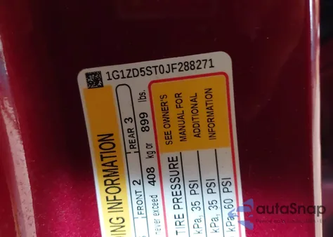 2018 Chevrolet Malibu Lt из США, поврежденный, VIN 1G1ZD5ST0JF288271